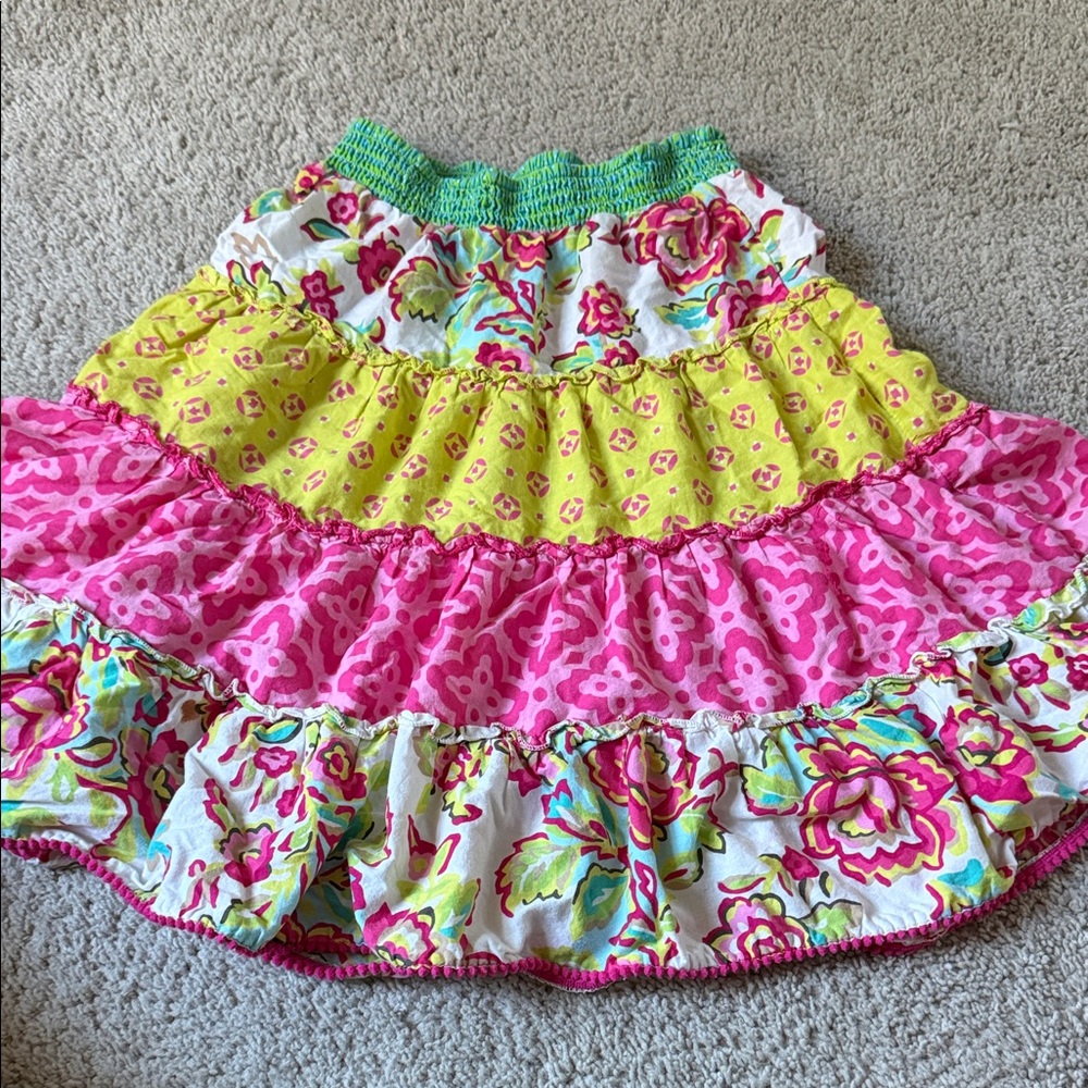 The Children's Place Pink and Yellow Floral Skirt